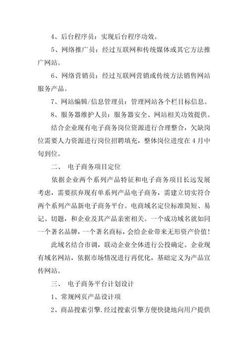 电子商务专题计划书篇.docx