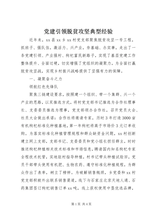 党建引领脱贫攻坚典型经验.docx