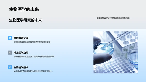 生物医学述职报告PPT模板