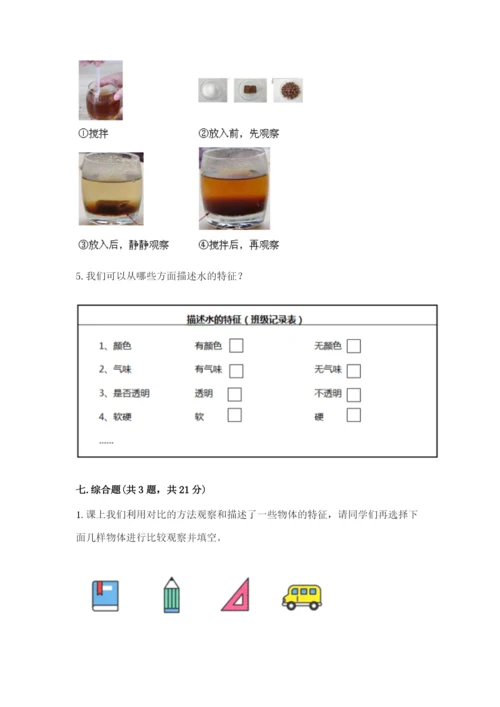 教科版一年级下册科学期末测试卷带答案（最新）.docx