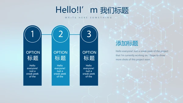 蓝色科技网络信息软件科技商务动态PPT