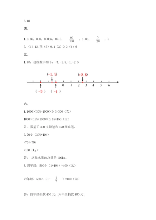 贵州省【小升初】2023年小升初数学试卷精品（全优）.docx