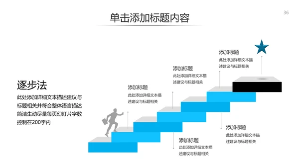蓝色简约风企业宣传公司简介商务PPT模板