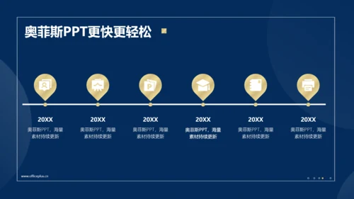 商务风蓝金总结汇报
