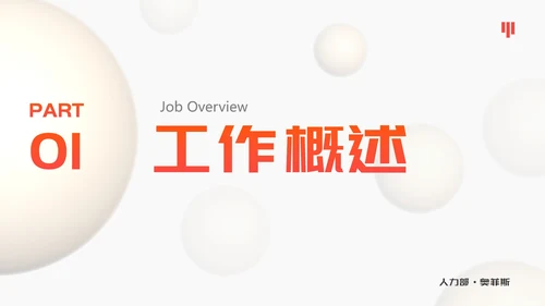 白橙精品几何微立体工作总结PPT模板