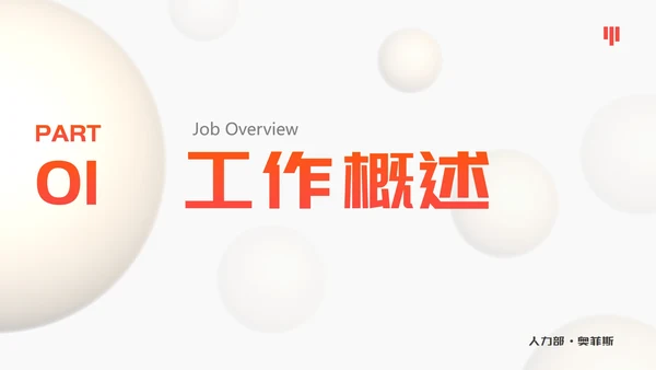 白橙精品几何微立体工作总结PPT模板