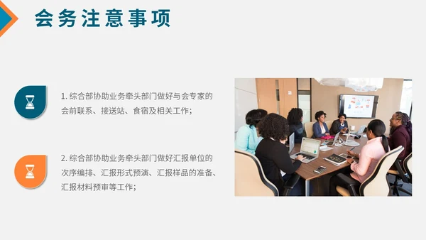 简约风几何会议议程模板及筹备主题PPT模板会议流程