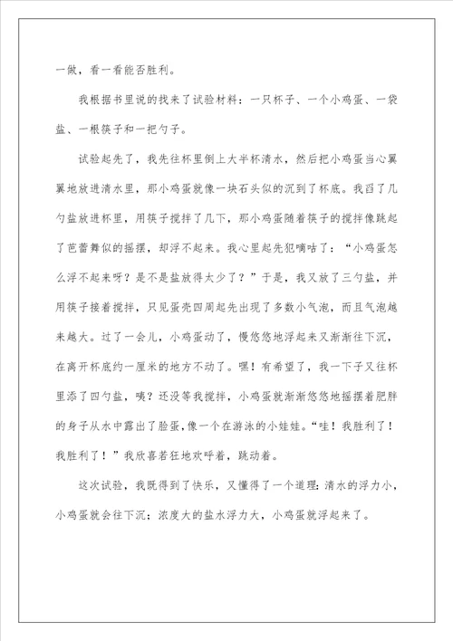 2022写物作文300字 47