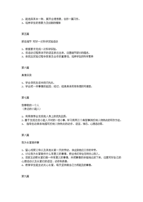 《作文》校本课程开发方案