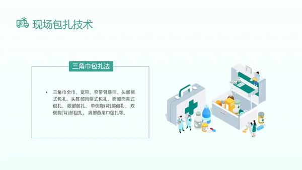 绿色卡通医生边框图形创伤急救知识培训医院急救知识