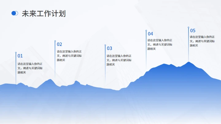 商务工作总结工作汇报通用PPT模板