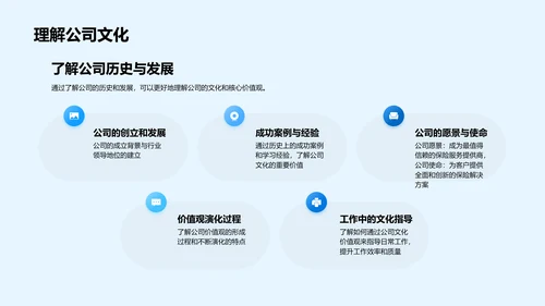 保险公司文化学习PPT模板