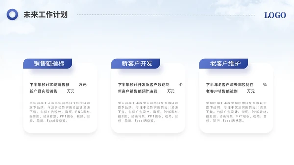 简约励志风销售工作总结工作报告述职报告ppt模板