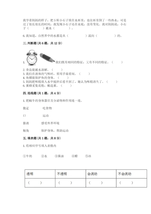 教科版小学科学一年级下册期末测试卷及参考答案（综合卷）.docx