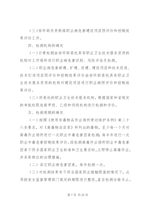 职业病危害因素监测评价制度(结构分明,推荐).docx