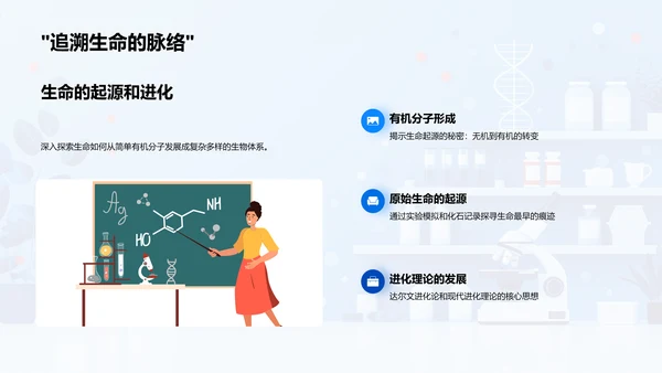 生物学基础讲座PPT模板