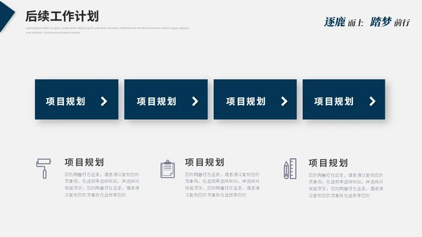 蓝色简约大气线条几何年度工作总结工作汇报述职报告ppt模板