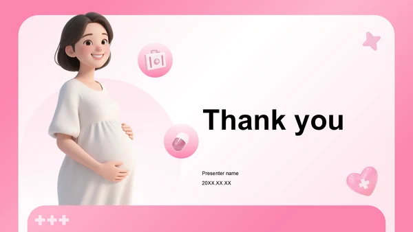 粉色3D风妊娠消化道出血临床护理案例PPT主题