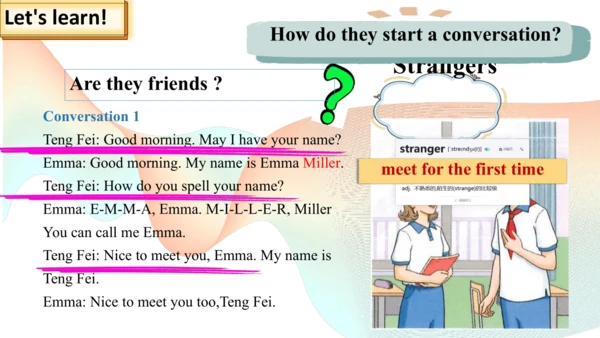 Starter Unit 1 Section B 1a-1d语言运用教学课件（新人教七上Unit1 
