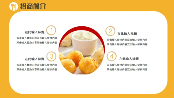 餐饮招商简介通用PPT模板