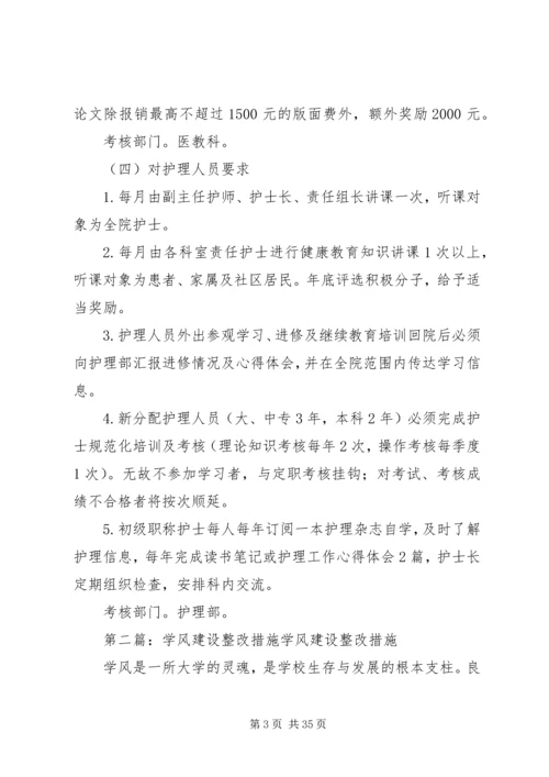 关于加强学习整改学风的整改措施333.docx