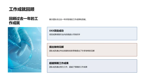 化学部门工作总结PPT模板