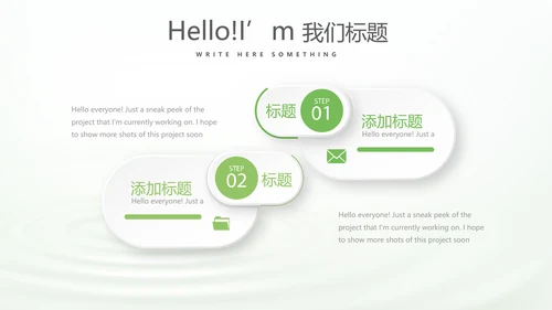 绿色清新化妆品介绍动态PPT