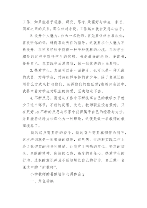 小学教师的暑假培训心得体会.docx