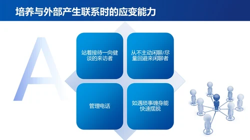 蓝色简约时间管理与提升工作效率商务通用PPT模板