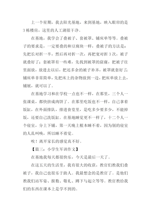 小学生军训作文300字.docx
