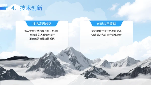 蓝色商务风智能无人零售店运营方案PPT