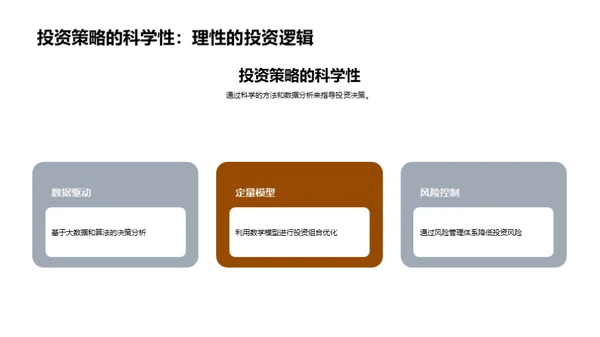 金融探索，策略先行