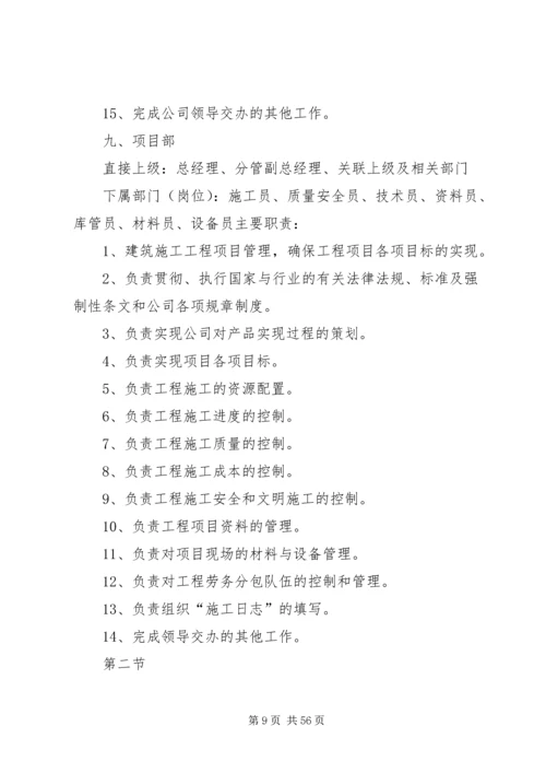 公司组织机构及职能.docx