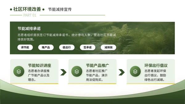 绿色清新风暑假活动：暑假实践保护环境篇PPT模板
