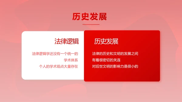 红色大气法律知识讲座年年终总结PPT