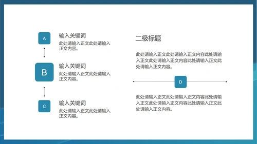蓝色扁平风人事专员职场入职工作技能培训PPT模板