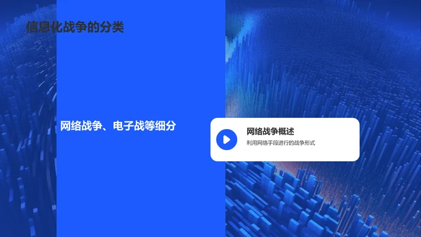 蓝色商务信息化战争PPT模板
