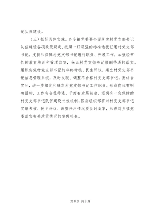 某区加强村党支部书记队伍建设实施意见.docx