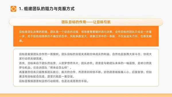 橙色打造高绩效团队绩效考核团队管理通用PPT团队建设
