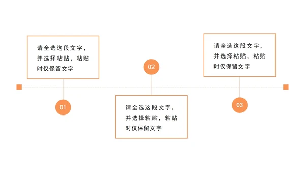 橙色商务并列式PPT模板