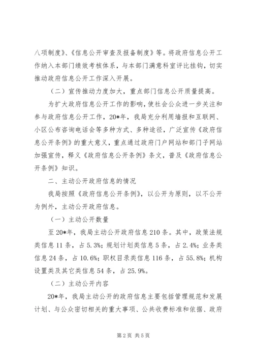 县房管局政府信息公开年度报告.docx