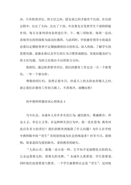 初中教师师德培训心得体会.docx