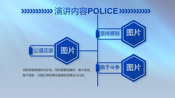 扫黑除恶专项斗争公安警察动态PPT模板