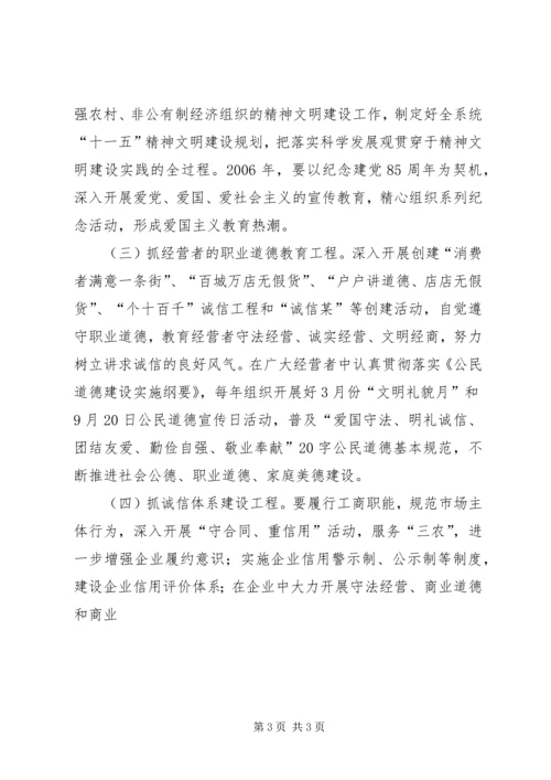 某县工商行政管理局精神文明创建规划 (2).docx