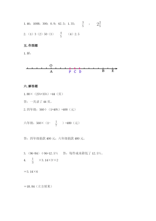 人教版六年级下册数学期末测试卷精品【基础题】.docx