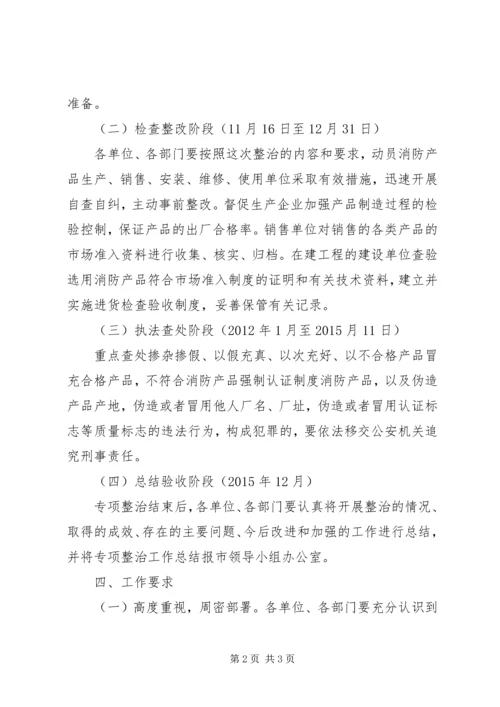 质监局消防整治方案.docx