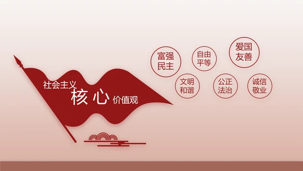 红色大气爱国主义教育共青团动态PPT模板