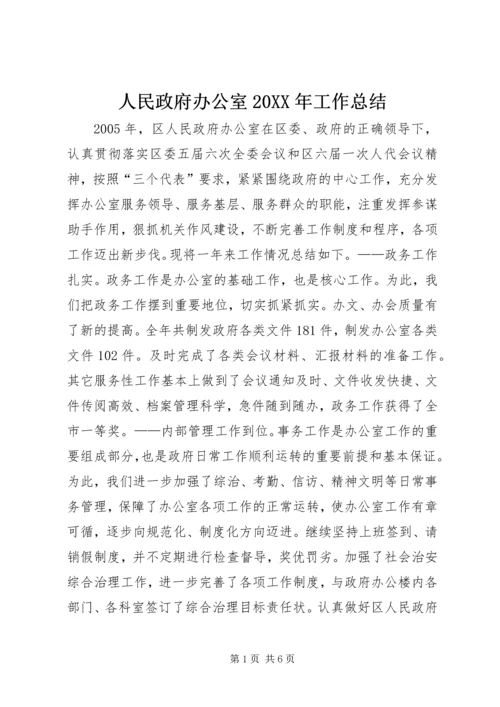 人民政府办公室某年工作总结.docx