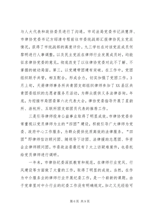 市律协纪委年终工作总结及明年工作计划 (2).docx