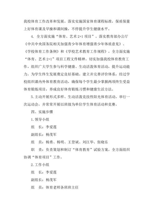 中学校体育工作实施专项方案.docx